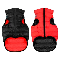 Двусторонняя курточка для собак Airy Vest красно-черная XS25