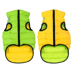 Двусторонняя курточка для собак Airy Vest желто-cалатовая M40