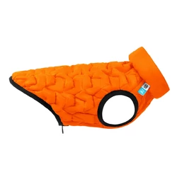 Двусторонняя курточка для собак AiryVest UNI (эластичная) M48, Оранжевая/черная