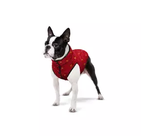 Курточка WAUDOG Clothes для собак, рисунок "Супермен красный", размер XS30