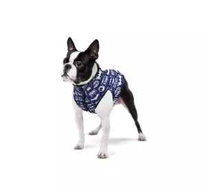 Курточка WAUDOG Clothes для собак, рисунок "Бэтмен бело-голубой", размер L55